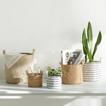룸앤홈 화분커버 3종 / S M L, 주트/M
