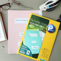 프린텍 정부문서 화일용 라벨 파일 5종 라벨용지 20매, 단품, 단품