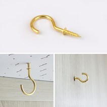 천정 벽 후크고리 부착용걸이 갈고리모양 모빌캐노피, 중, 사이즈