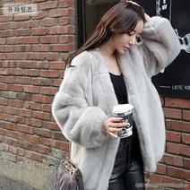 아이버리아NEW TIMES 여성밍크코트롱인조퍼자켓무스탕여우털 A28
