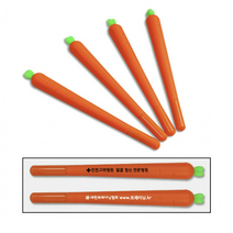 인하우스 당근볼펜 100개이상부터 인쇄가능, 인쇄포함-색상랜덤, 1개