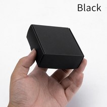 선물상자 리본 포장박스 블랙 판지 비누 맞춤형 크기 로고 인쇄 지원, 21.Black - 10pcs-20x20x5cm