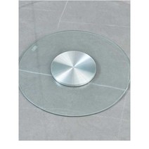 강화유리 식탁 회전판 회전테이블 중국집 중식당 빙글, 직경 60cm의 유리베이스(견고한 내열형)