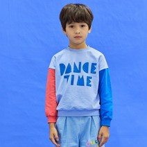 [매직에디션9] 덕콰이어트 컬러블럭맨투맨 스카이블루 DQ31TS10444