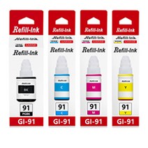 캐논 GI-91 호환 리필잉크 G1920 G1922 G2920 G2923 G2960 G2962 G3920 G3923 G3960 G3962 G3963 GI 90 호환, GI-91Y 노랑 리필잉크, 1개