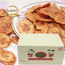 [가온애] 대용량 구운 바나나칩, 1박스, (4kg)