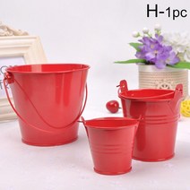 1pc 미니 소형 금속 양동이 주석 캔디 선물 상자 웨딩 파티 기념품 Tinplate 초콜릿 Dragee 바 장식, [03] L, [08] H