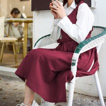모올글래드 린넨 롱 옆트임 앞치마, 린넨 롱 옆트임(커피), 1개