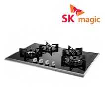 SK매직 4구 빌트인 가스쿡탑 가스레인지 전기코드식 GRAB430K, LPG, GRA-B430KA