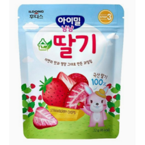 아기밀냠냠 순 과일칩, 순딸기, 18개