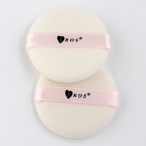 베르디 2P 후로킹 케론 NBR 분첩 메이크업 스펀지퍼프, 01. 베르디원형후로킹(2P)x1개