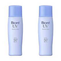 비오레 사라사라 퍼펙트밀크 선크림 SPF50 40ml 2팩