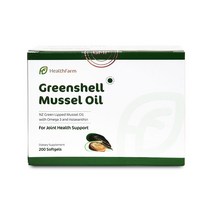 헬스팜 Healthfarm GreenShell Mussel Oil 13750mg 200Caps 뉴질랜드 프리미엄 초록입홍합 오일 200캡슐, 1개