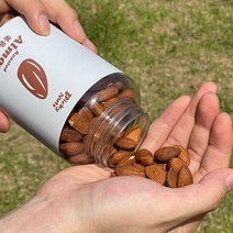 피키너츠 맛있는 볶음 구운 캘리포니아 햇 통 무염 아몬드 답례품 로스팅 벌크, 아몬드 지퍼형 1kg, 1개