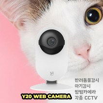 [NEW2023] 반려동물 감시 CCTV 네트워크카메라 Y20 카메라 웹카메라 IP카메라