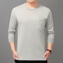 중년 남성 니트티 2688# 라운드 롱 슬리브리스 포켓형 풀오버 세파 가을옷 뉴타임즈 Z