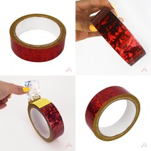 홀로그램테이프 3CM 적색 마스킹테이프제작 마테제작 마스킹테이프
