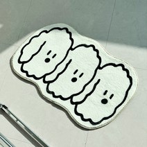 [유유존] 2개 댕댕냥냥러그 발매트 홈데코 패브릭 인테리어패브릭 인테리어발매트 인테리어러그, 댕댕이_2개입