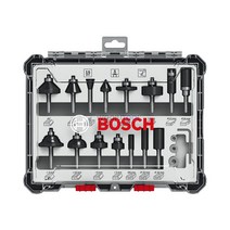 보쉬 루터비트세트 15pcs 라운드 오버 일자 샹크 6mm