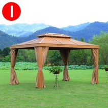 파고라 조립식주택 정자 테라스 원두막 야외바베큐장 그늘막 가제보 조립식정자, I타입:3*4 헤네시 모조 나무막