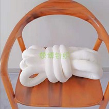 루피 망고 자이언트 빅얀 실 굵은 방석 가방 패브릭 만들기 점보얀 뜨개 털 실 핸드니팅, 5cm3.5m화이트, 1개