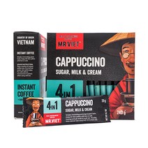 MR.VIET 4in1 카푸치노 12T 미스터비엣 인스턴트 베트남커피, 단품, 단품