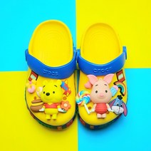 신발 악세사리 만들기 귀여운 남자 아이 여자 큰 왕 입체 독특한 고무 3D 플레이비츠 DIY 재료 파츠 특이한 꾸미기 코디 세트 꽃 블링블링