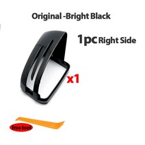 탄소 섬유/ABS 미러 커버 사이드 백미러 캡 셸 메르세데스 벤츠 C W204 E W212 W176 W246 CLS C218 GLA X156, [06] Original 1pc Right, 1개