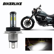 KR모터스 미라쥬250 오토바이 LED 전조등 12V H4헤드램프 3면 헤드라이트 바이크, BLT 12v H4 오토바이LED 3면, 1개