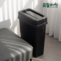 큰 슬림 휴지통 (카페 업소용), 70L, D형, 그레이, 1개