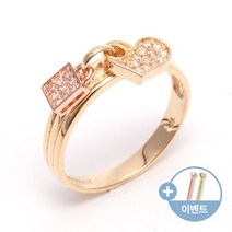 [비앤비골드]14K/18K 반지 러블리 하트 골드링 여성금반지 ROS1704