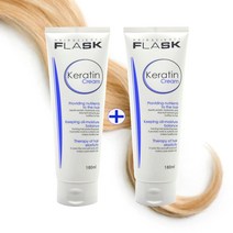 플라스크 케라틴 크림 트리트먼트, 2개, 180ml