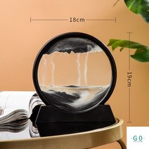 물멍 배 어른장난감 키덜트 아크릴 스노우볼 모래시계 워터볼 자동차장식, no Light-Black