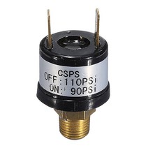 스티어링 휠 90-110 PSI 공기 압력 스위치 탱크 마운트 유형 1/4 "NPT 12V 기차 에어 혼, 한개옵션0
