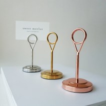 풀메탈 쇼클립 골드 메모홀더 로즈골드 가격표 꽂이 실버 네임홀더 블랙 네임택, 15cm, I 타입