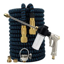 점적관수호스 매직 플렉시블 EU 정원 카터링 호스 물총 고압 세차 스프레이 건 16Ft-100Ft, [05] 75ft-22.5m, [06] Hose Kit-3, 06 Hose Kit-3_05 75ft-22.5m