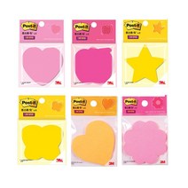 (3M) 모양 포스트잇 SSN D/C 1종 강한점착용, 하트