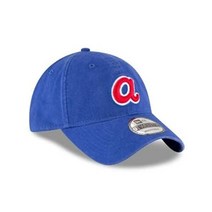 47브랜드 47 BRAND 애틀랜타 브레이브스 브랜드 후퇴 클린업 조절 가능한 모자 - 블루
