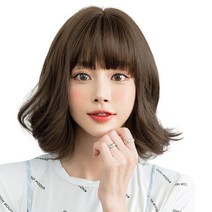 하이유니 이소벨라 단발 헤어 통가발 30cm, 쿨브라운 - 통가발+거치대+가발망