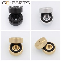 29x10mm CNC 가공 솔리드 알루미늄 앰프 피트 스피커 캐비닛 절연 스탠드베이스 DAC 턴테이블 CD 플레이어, 02 Black