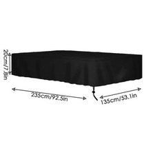 당구/포켓볼 관리용품 방진 방수 야외 7 8 9 피트 당구대 커버 드로스트링 당구 테이블 커버 210 옥스포드 천 테이블 보호대, 없음