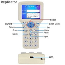 1Pcs 영어 10 주파수 RFID NFC 카드 복사기 리더기 기록기 IC 125kHz + 1USD(300CD), 한개옵션0