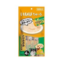 간식 츄르 닭가슴살 치즈 4개입 강아지 사료토핑 노령견간식 골든리트리버 퍼그 셰틀랜드쉽독 요크셔테리어