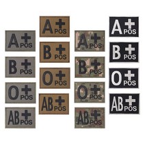 밀리터리 패치 자수 혈액형 모음 jjumii*9721672EA