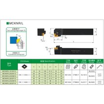 Mcknr/mcknl 2525m12/3232p12 외부 선삭 공구 홀더 cnc 선반 가공 보링, 02 MCKNR3232P12