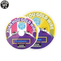 XUANHOU 특수 고경도 다이아몬드 와이어 커팅 로프 터치 스크린 lcd 분리 합금 골드 몰리브덴, 01 0.04mm_01 100m