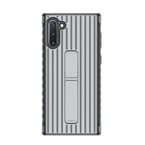 노트 10 플러스 갤럭시 프로 스탠딩 풀 폰 보호 궁극적 인 터프 아머 스탠드 쉘, Note10 Sliver