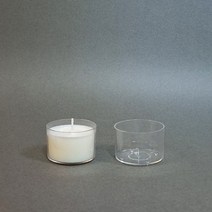 캔들용기 PC 티라이트 용기 - 원형 (확장형), 100개입