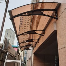 1000 X 1100 어닝 차양 캐노피 렉산 가림비 천막 구조물 비가림 빗물받이 처마, 브라운엠보, 그레이, 블랙