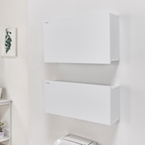 닥터바스 욕실장 수납장 화장실 수건장 상부장 하부장 블랙 골드 화이트, 1-1 화이트워시 상단장 80A